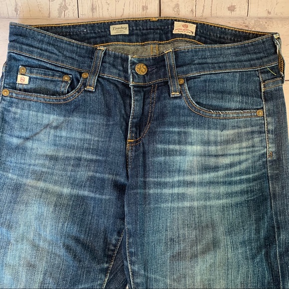 AG Tomboy Relaxed Straight Leg Jeans Sz 25R - Picture 2 of 9